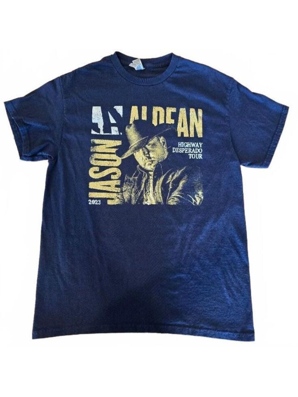 2023 Jason Aldean Highway Desperado Tour Concert Tee Med